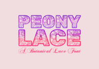 Peony Lace Font - Featured Image