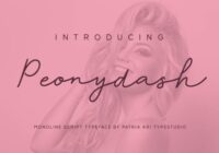 Peonydash Font - Featured Image