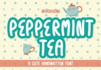 Peppermint Tea Font - Featured Image