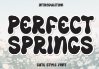Perfect Springs Font - Featured Image
