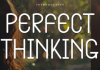 Perfect Thinking Font - Featured Image