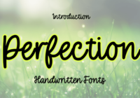 Perfection Font - Featured Image