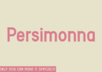 Persimonna Font - Featured Image