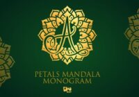 Petals Mandala Monogram Font - Featured Image
