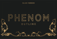 Phenom Outline Black Font - Featured Image