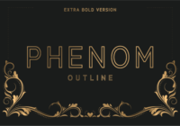 Phenom Outline Extra Bold Font - Featured Image