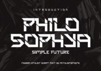 Philosophya Simple Future Font - Featured Image