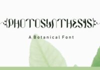 Photosynthesis Font - Featured Image