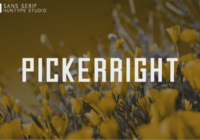 Pickerright Font - Featured Image