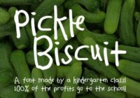 Pickle Biscuit Font - Featured Image