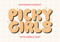 Picky Girls Font - Featured Image