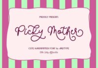 Picky Mother Font - Featured Image
