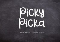 Picky Picka Font - Featured Image