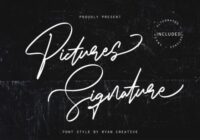 Pictures Signature Font - Featured Image