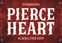 Pierce Heart Font - Featured Image