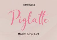 Piglatte Font - Featured Image