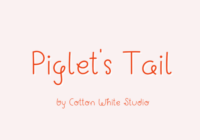 Piglet’s Tail Font - Featured Image