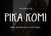 Pika Komi Font - Featured Image