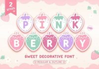 Pink Berry Font - Featured Image