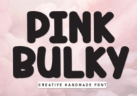 Pink Bulky Font - Featured Image