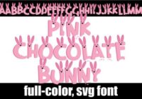 Pink Chocolate Bunny Font - Featured Image