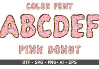 Pink Donut Font - Featured Image