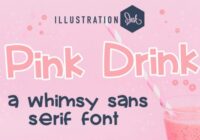 Pink Drink Font - Featured Image