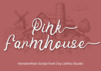 Pink Farmhouse Font - Featured Image
