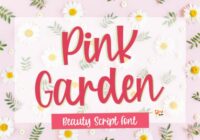 Pink Garden Font - Featured Image