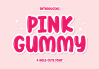 Pink Gummy Font - Featured Image