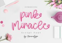 Pink Miracle Font - Featured Image