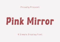 Pink Mirror Font - Featured Image