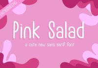 Pink Salad Font - Featured Image