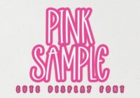 Pink Sample Font - Featured Image