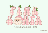 Pink Santa Font - Featured Image