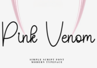 Pink Venom Font - Featured Image