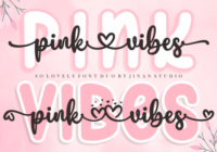 Pink Vibes Duo Font - Featured Image