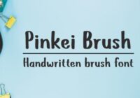 Pinkei Brush Font - Featured Image
