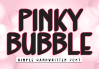 Pinky Bubble Font - Featured Image