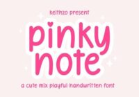 Pinky Note Font - Featured Image