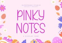 Pinky Notes Font - Featured Image