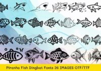 Piranha Fish Font - Featured Image