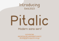 Pitalic Font - Featured Image