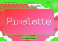 Pixalatte Font - Featured Image