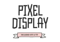 Pixel Display Font - Featured Image