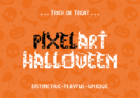 Pixelart Halloween Font - Featured Image