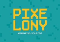 Pixelony Font - Featured Image