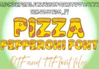 Pizza Pepperoni Font - Featured Image