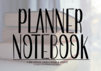 Planner Notebook Font - Featured Image
