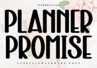 Planner Promise Font - Featured Image